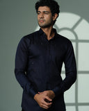 Navy Polka Pyramid Shirt