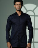Navy Polka Pyramid Shirt