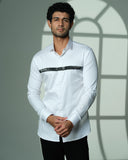White Pyramid Chest Shirt