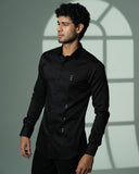 Black Arrow Panel Shirt