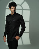 Black Sally Panel Shirt