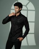Black Sally Panel Shirt
