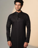 Black Sally Curve Kurta