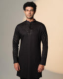 Black Sally Curve Kurta