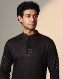 Black Sally Curve Kurta