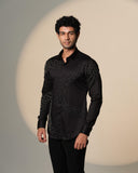 Black Sally Curve Shirt