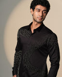 Black Sally Curve Shirt