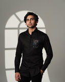 Panther Blue Eyes Pocket Square