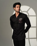 Panther Red Eyes Pocket Square