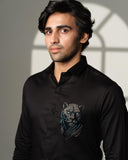 Panther Blue Eyes Pocket Square