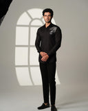 Tiger Shoulder Black Shirt