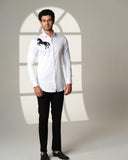 White Horse Shoulder Shirt