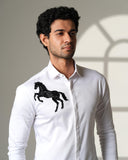 White Horse Shoulder Shirt