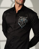 Tiger Blue Eyes Pocket Square