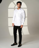 White Slant Sally Shirt