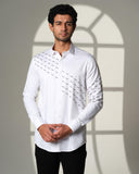 White Slant Sally Shirt