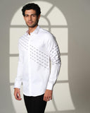 White Slant Sally Shirt