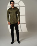 Olive Slant Sally Shirt
