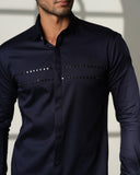 Navy Arrow Chest Shirt