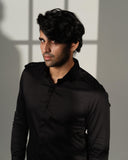 Black Star Placket Shirt