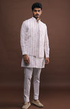Spring Kurta with white Pajama set