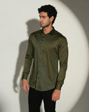 Olive Slant Sally Shirt