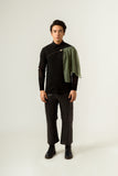 STRIPED LEATHER TROUSER