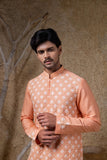 Coral Embroidered Kurta Set