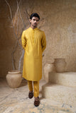 Mustard Embellished Kurta Set