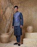 Hand Embroidered Elephant Jacket Kurta Set