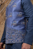 Hand Embroidered Elephant Jacket Kurta Set