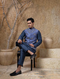 Hand Embroidered Elephant Jacket Kurta Set