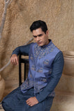 Hand Embroidered Elephant Jacket Kurta Set