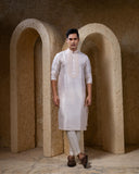 Ivory Hand Embroidered Kurta Set