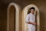 Ivory Hand Embroidered Kurta Set