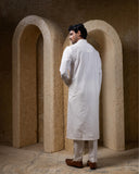 Ivory Box Pintuck Kurta Set