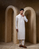 Ivory Box Pintuck Kurta Set