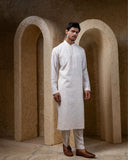 Ivory Box Pintuck Kurta Set