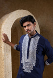 Navy Embroidered Kurta Set