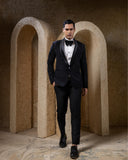 Black Embellished Tuxedo