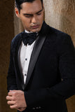 Black Embellished Tuxedo