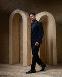 Blue Embellished Tuxedo