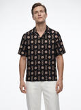 The "Echoes in Order" Cuban Collared Shirt