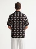 The "Echoes in Order" Cuban Collared Shirt