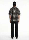The "Echoes in Order" Cuban Collared Shirt