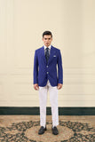 Electric Blue Notch Lapel Blazer