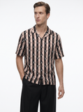 The "Falling Halves" Cuban Collared Shirt