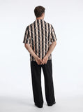 The "Falling Halves" Cuban Collared Shirt