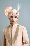 Hridaan Peach Sherwani