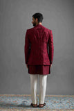 Maroon Majesty Shrug Set
